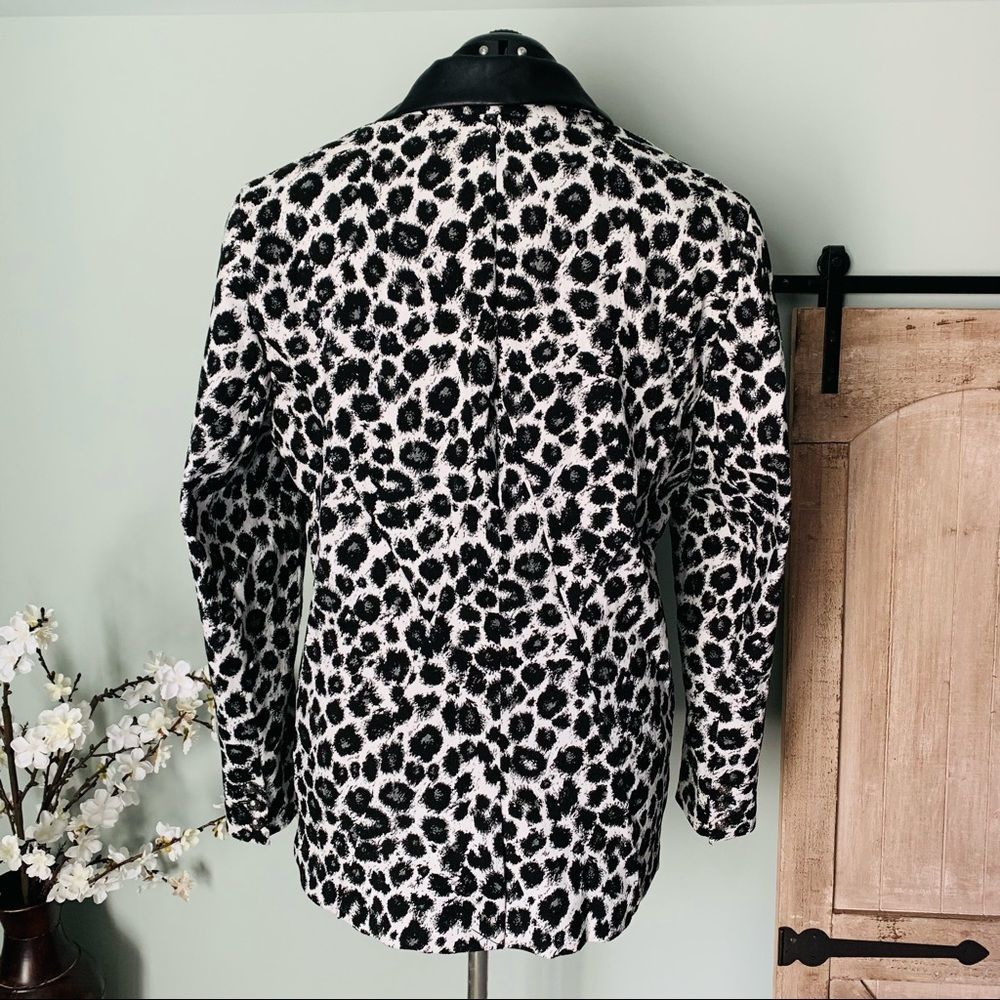 Lane Bryant Leopard Print "Bryant Blazer" Size 24 - Picture 5 of 15